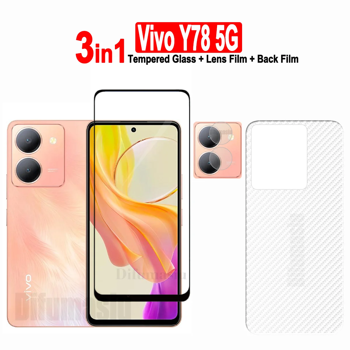 For Vivo Y78 5G Tempered Glass Vivo Y100 Y01 Y02S Y15A Y15S Y16 / Y73 Y31 2021 / Y21T Y22S Y33S Y33T Y35 Y36 Screen Protector
For Vivo Y78 5G Tempered Glass Vivo Y100 Y01 Y02S Y15A Y15S Y16 / Y73 Y31 2021 / Y21T Y22S Y33S Y33T Y35 Y36 Screen Protector