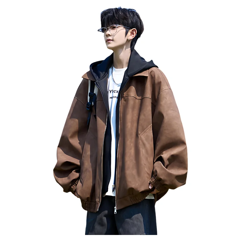 American Style Men's Leather Jacket Thickened Cotton Added Winter Coat Youth Casual Fashion Warmth Guaranteed Zipper Closure
American Style Men's Leather Jacket Thickened Cotton Added Winter Coat Youth Casual Fashion Warmth Guaranteed Zipper Closure