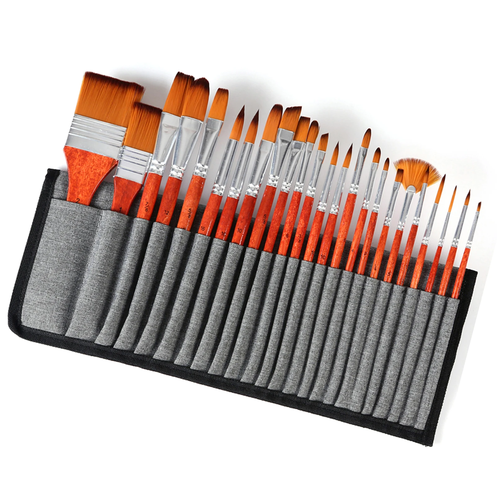 24 шт., набор кистей для рисования, профессиональная кисть для художника, круглые кисти с нейлоновыми волосами, красные кисти в стиле ретро для акрила
24 шт., набор кистей для рисования, профессиональная кисть для художника, круглые кисти с нейлоновыми волосами, красные кисти в стиле ретро для акрила