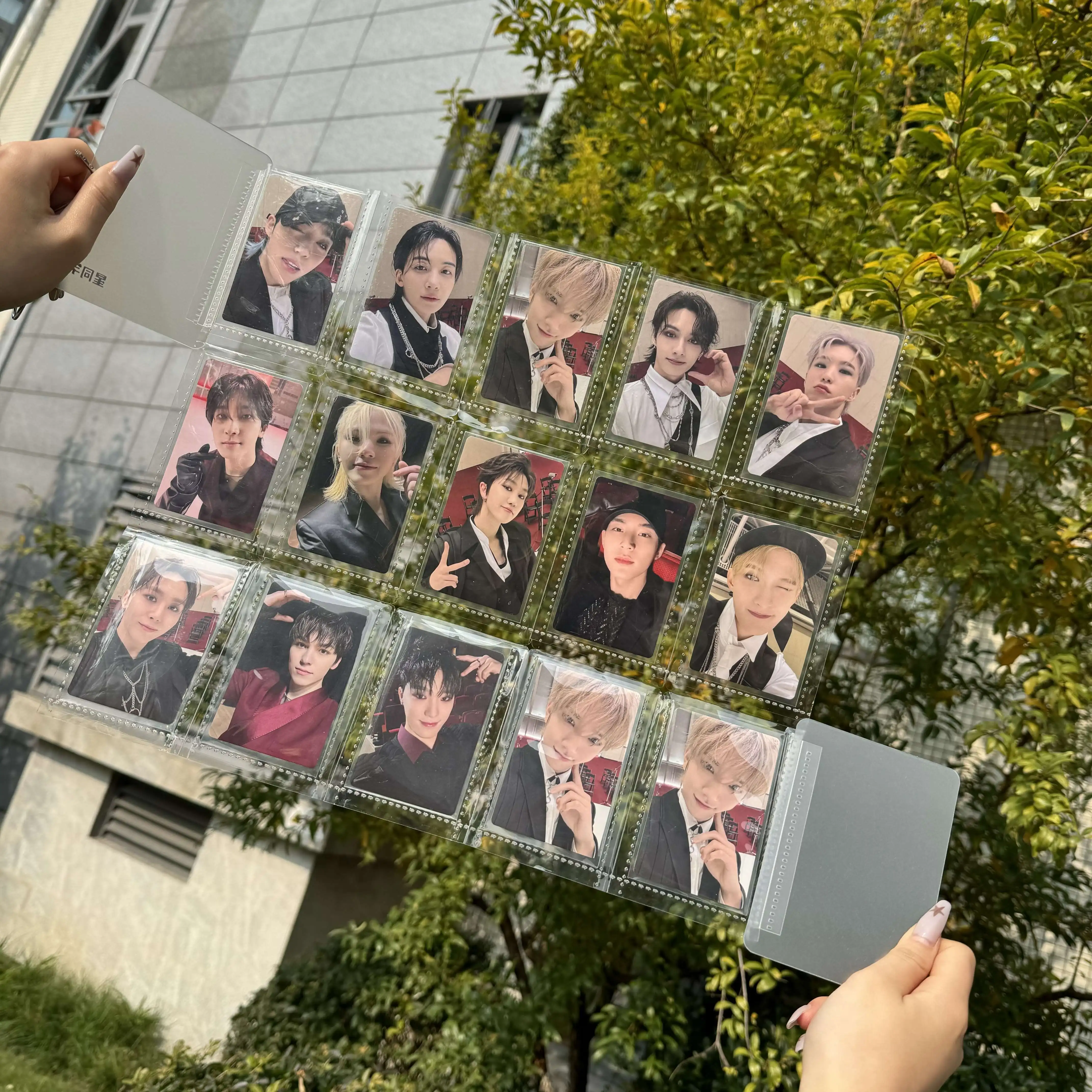 Foldable 15-Pocket Kpop Card Album 3" Photo Card Holder for Kpop Collectibles Portable Trading Card Organizer for Idol Fans Gift 
Foldable 15-Pocket Kpop Card Album 3" Photo Card Holder for Kpop Collectibles Portable Trading Card Organizer for Idol Fans Gift