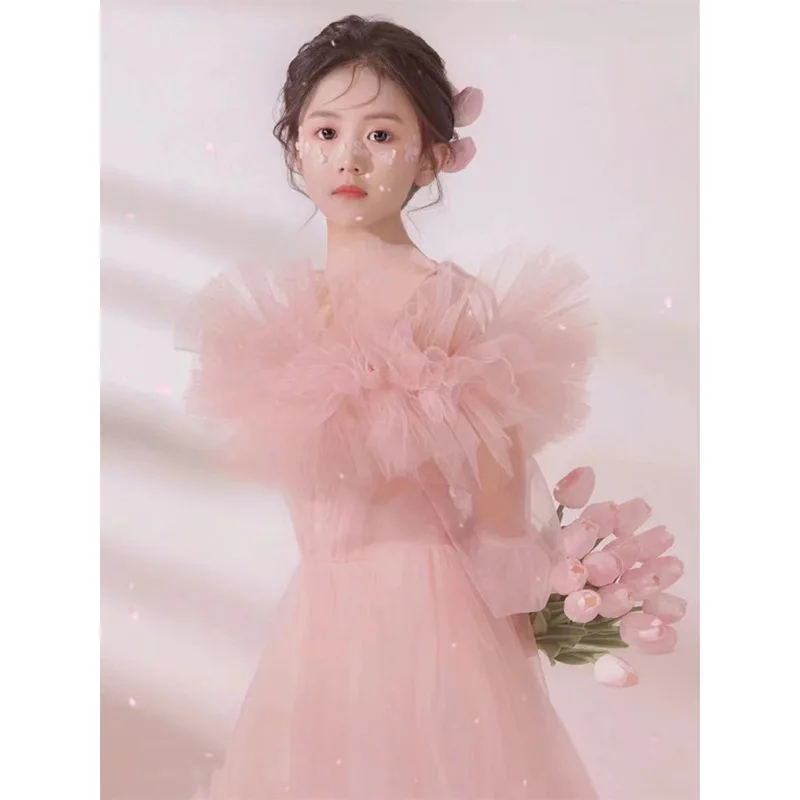 Girls dress flower girl wedding little girl birthday party princess dress children dress host piano costume
Girls dress flower girl wedding little girl birthday party princess dress children dress host piano costume