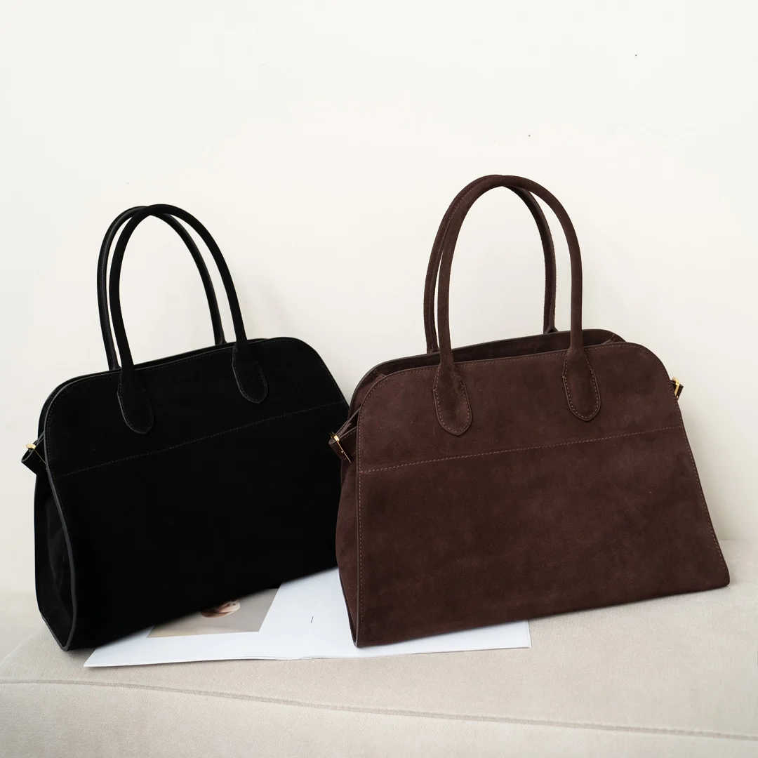 High Quality Margaux 15 Cowhide Handbag Shoulder Bag Margaux15 Soft Genuine Leather Large Capacity Suede Tote Bag 
High Quality Margaux 15 Cowhide Handbag Shoulder Bag Margaux15 Soft Genuine Leather Large Capacity Suede Tote Bag