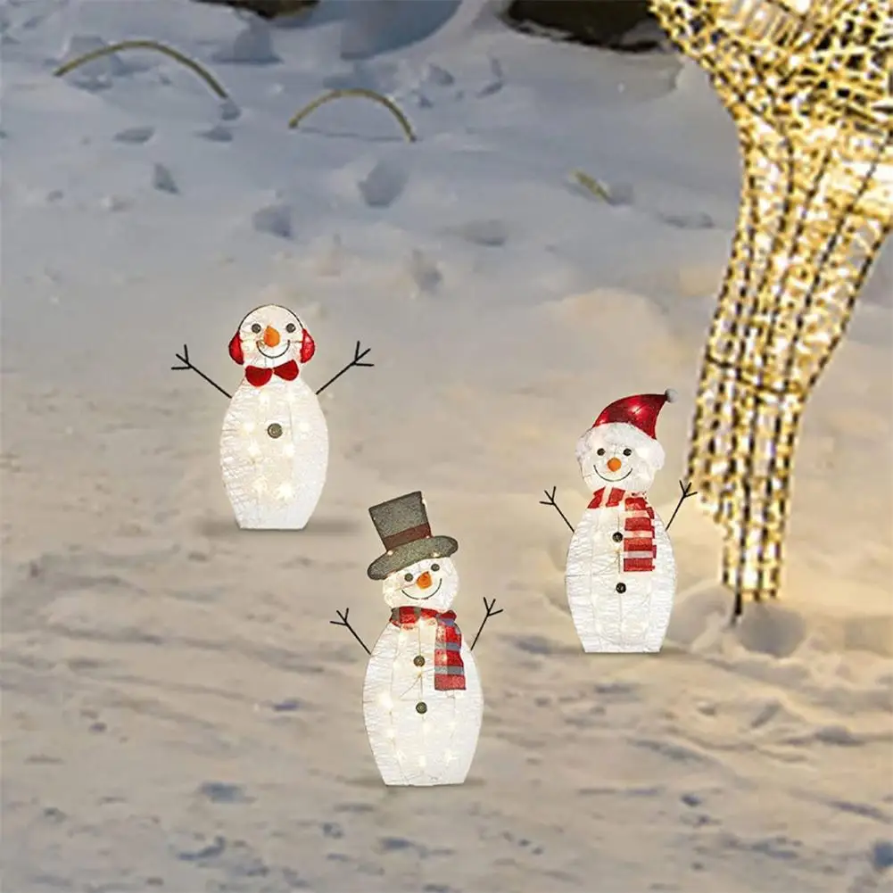 Christmas Snowman Trio for Yard Festive Christmas Snowman Decorations for Outdoor Garden Yard 2d Snowman Family Set with Pre-lit 
Christmas Snowman Trio for Yard Festive Christmas Snowman Decorations for Outdoor Garden Yard 2d Snowman Family Set with Pre-lit