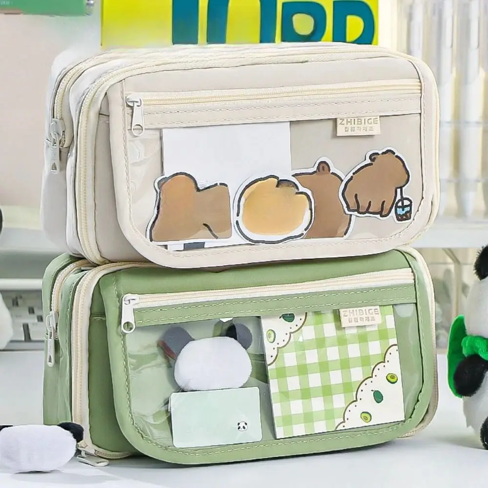 Large Capacity Panda Pencil Cases With Front Pocket Portable Cartoon Pencil Case 9 Grid Creative Stationery Storage Bag
Large Capacity Panda Pencil Cases With Front Pocket Portable Cartoon Pencil Case 9 Grid Creative Stationery Storage Bag