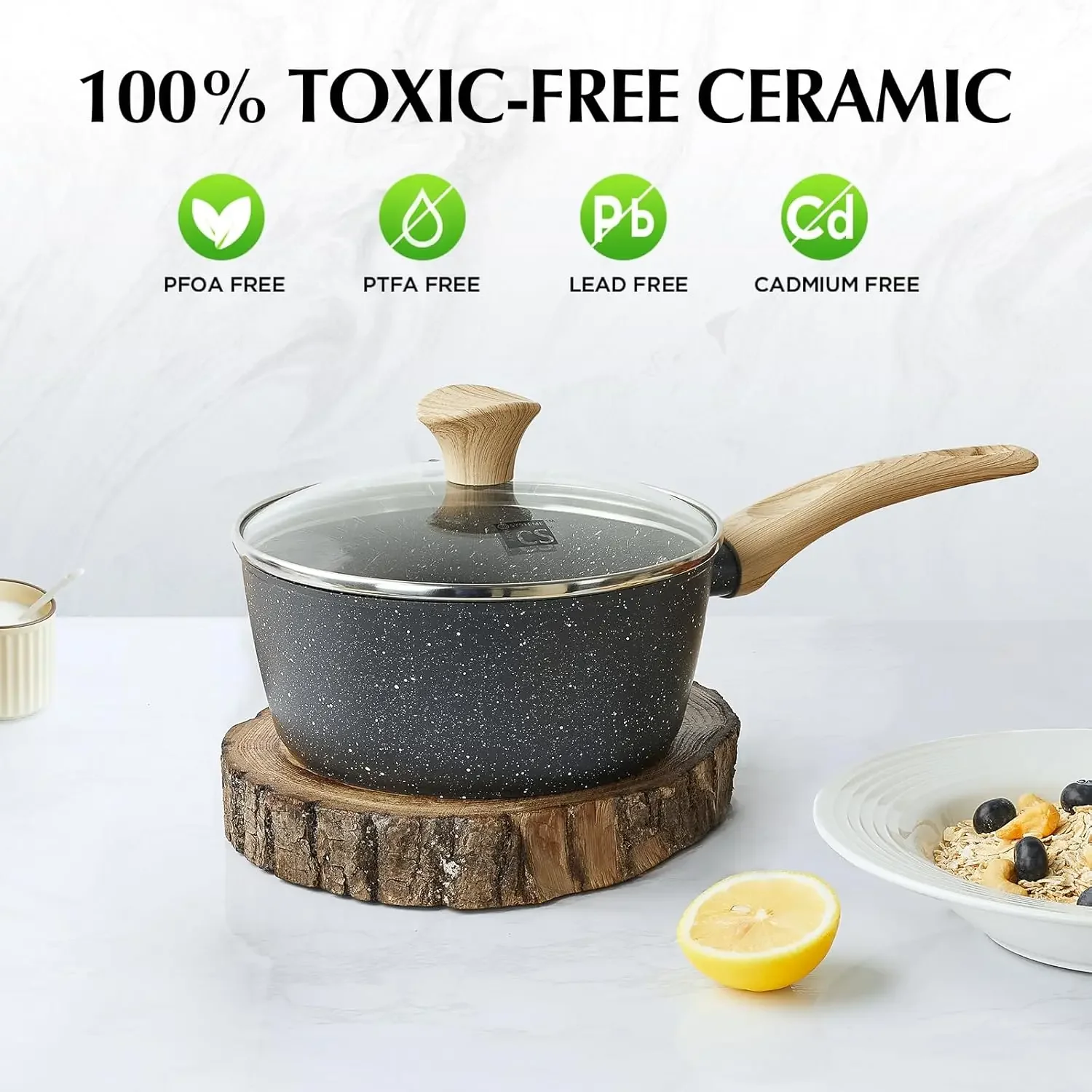 6 Piece Sauce Pan Set with Lid Saucepan Sets with Nonstick Coatings Non-toxic Marble Sauce Pans with Lids Bakelite Handles
6 Piece Sauce Pan Set with Lid Saucepan Sets with Nonstick Coatings Non-toxic Marble Sauce Pans with Lids Bakelite Handles