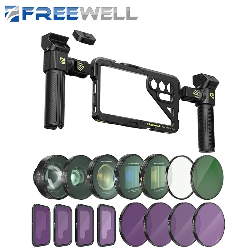 Комплект многофункциональной буровой клетки Freewell для телефона, фильтра объективов Sherpa, штатива и монопия для samsung s24, стабилизатора ультра видео записи
Комплект многофункциональной буровой клетки Freewell для телефона, фильтра объективов Sherpa, штатива и монопия для samsung s24, стабилизатора ультра видео записи