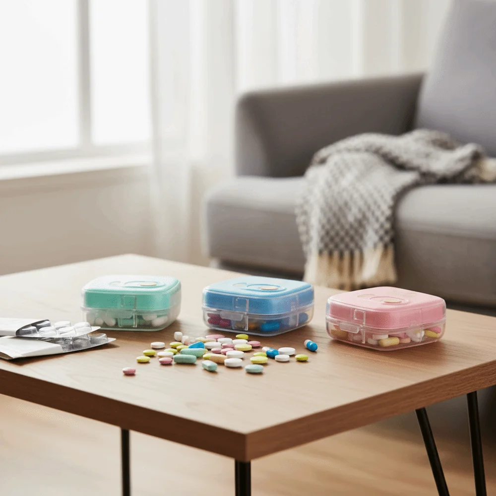 Portable Plastic 8 Grids Pill Box Individual Compartments Mini Pills Case Moisture-proof Sealed Pill Dispenser Travel
Portable Plastic 8 Grids Pill Box Individual Compartments Mini Pills Case Moisture-proof Sealed Pill Dispenser Travel