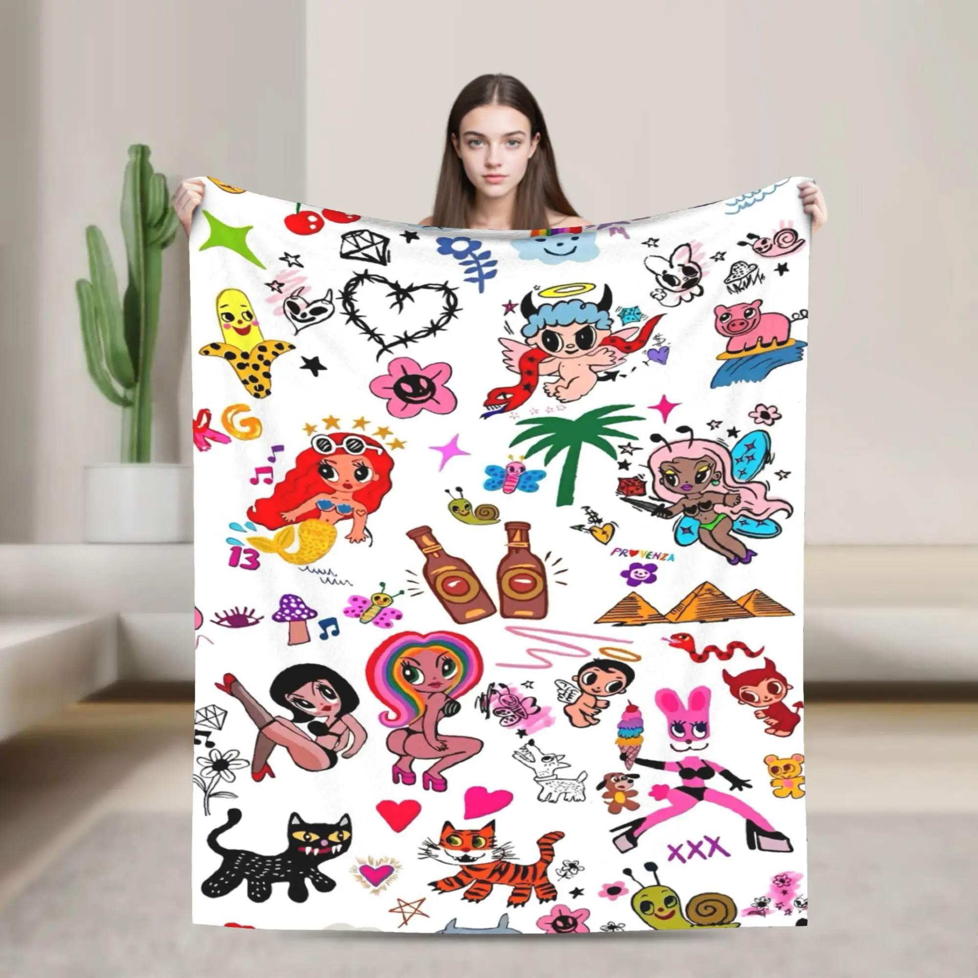 Karols G Bichota Rapper Flannel Blankets Reggaeton Urban Pop Music Throw Blankets for Sofa Bedding Lounge 150*125cm Bedspreads
Karols G Bichota Rapper Flannel Blankets Reggaeton Urban Pop Music Throw Blankets for Sofa Bedding Lounge 150*125cm Bedspreads