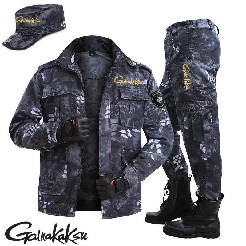 Spring Outdoor Black Python Pattern Camouflage Suit Fishing Protection Sets Wear-resistant Overalls Labor Protection Clothing
Spring Outdoor Black Python Pattern Camouflage Suit Fishing Protection Sets Wear-resistant Overalls Labor Protection Clothing