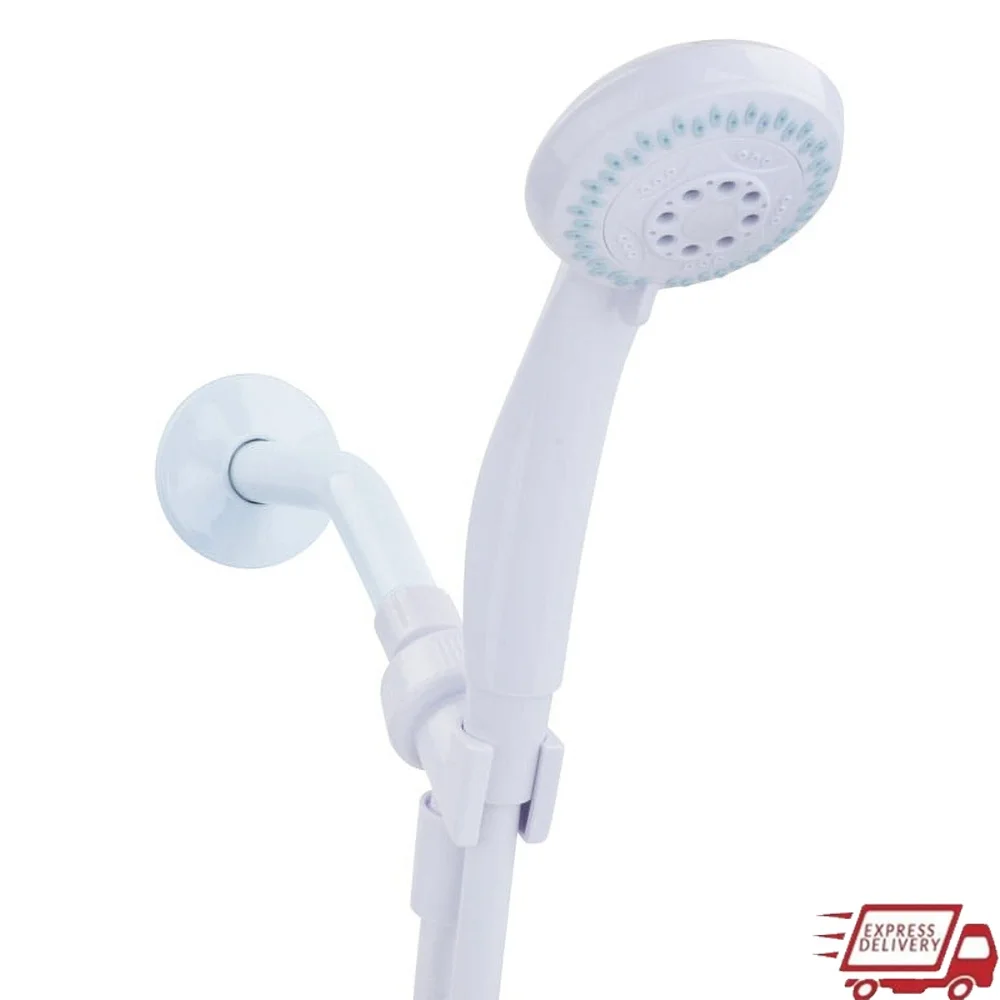 3-функциональная ручная насадка для душа, экономия воды, легко чистящиеся насадки, универсальная установка, уплотнительная лента с резьбой в комплекте, расход 1,8 галлонов в минуту
3-функциональная ручная насадка для душа, экономия воды, легко чистящиеся насадки, универсальная установка, уплотнительная лента с резьбой в комплекте, расход 1,8 галлонов в минуту