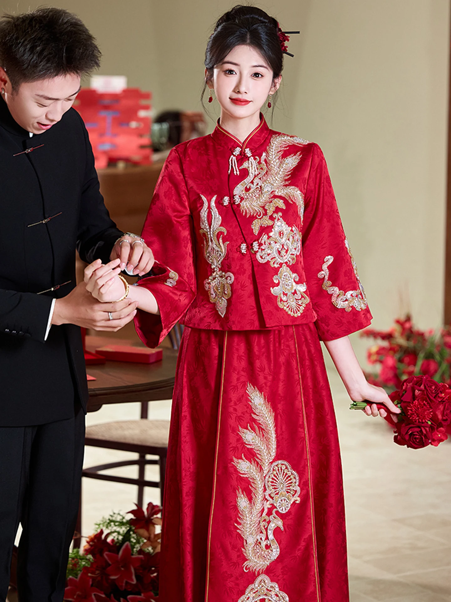 XiuHai Wedding Dr for Pregnant Women Ele High Waist A-Line Skirt Long Sve Embroidered Materni Bridal Gown
XiuHai Wedding Dr for Pregnant Women Ele High Waist A-Line Skirt Long Sve Embroidered Materni Bridal Gown