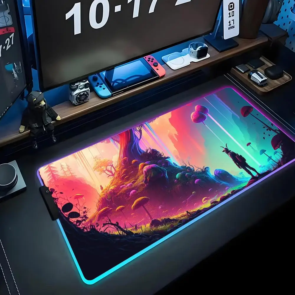 Космический лес Коврик для мыши RGB Игровой коврик для мыши Большой светодиодный коврик для ПК Настольный коврик Светящийся коврик для мыши Большие коврики для клавиатуры Настольный коврик с подсветкой
Космический лес Коврик для мыши RGB Игровой коврик для мыши Большой светодиодный коврик для ПК Настольный коврик Светящийся коврик для мыши Большие коврики для клавиатуры Настольный коврик с подсветкой