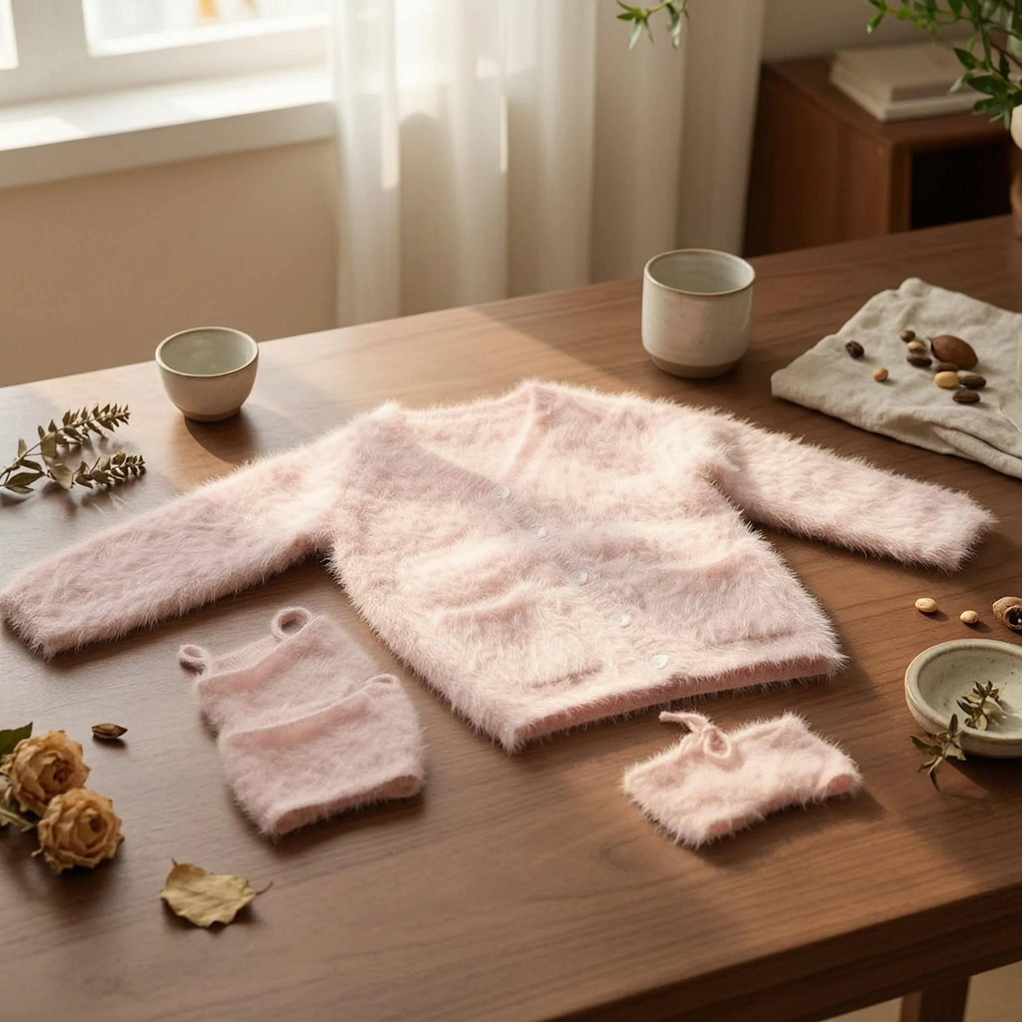 Doll Cardigan with Camisole Fuzzy Doll Knitwear Set Clothing Lightweight Soft for Photo Shoots
Doll Cardigan with Camisole Fuzzy Doll Knitwear Set Clothing Lightweight Soft for Photo Shoots