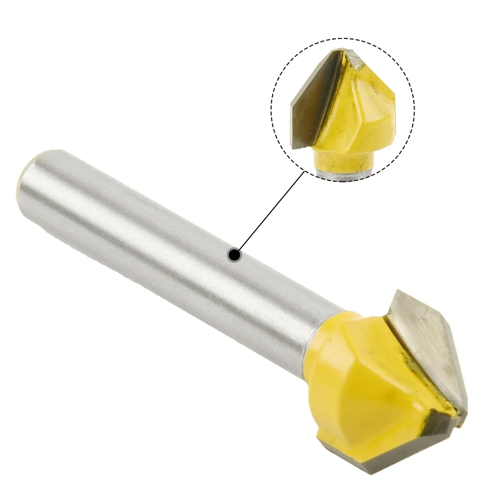 Cutting Performance Engraving And Chamfer Router Bit Milling Cutter V-shaped Yellow/Silver Cutting Performance
Cutting Performance Engraving And Chamfer Router Bit Milling Cutter V-shaped Yellow/Silver Cutting Performance