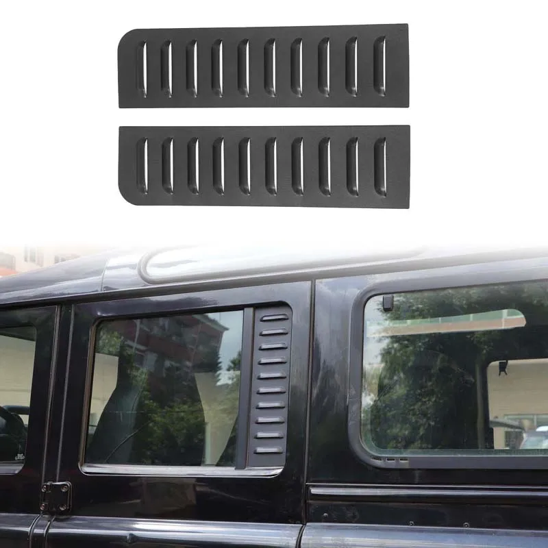 Aluminum Alloy Rear Window Protection Panel Louver Style Trim For Land Rover Defender 110 2004-2018 Car Interior Accessories