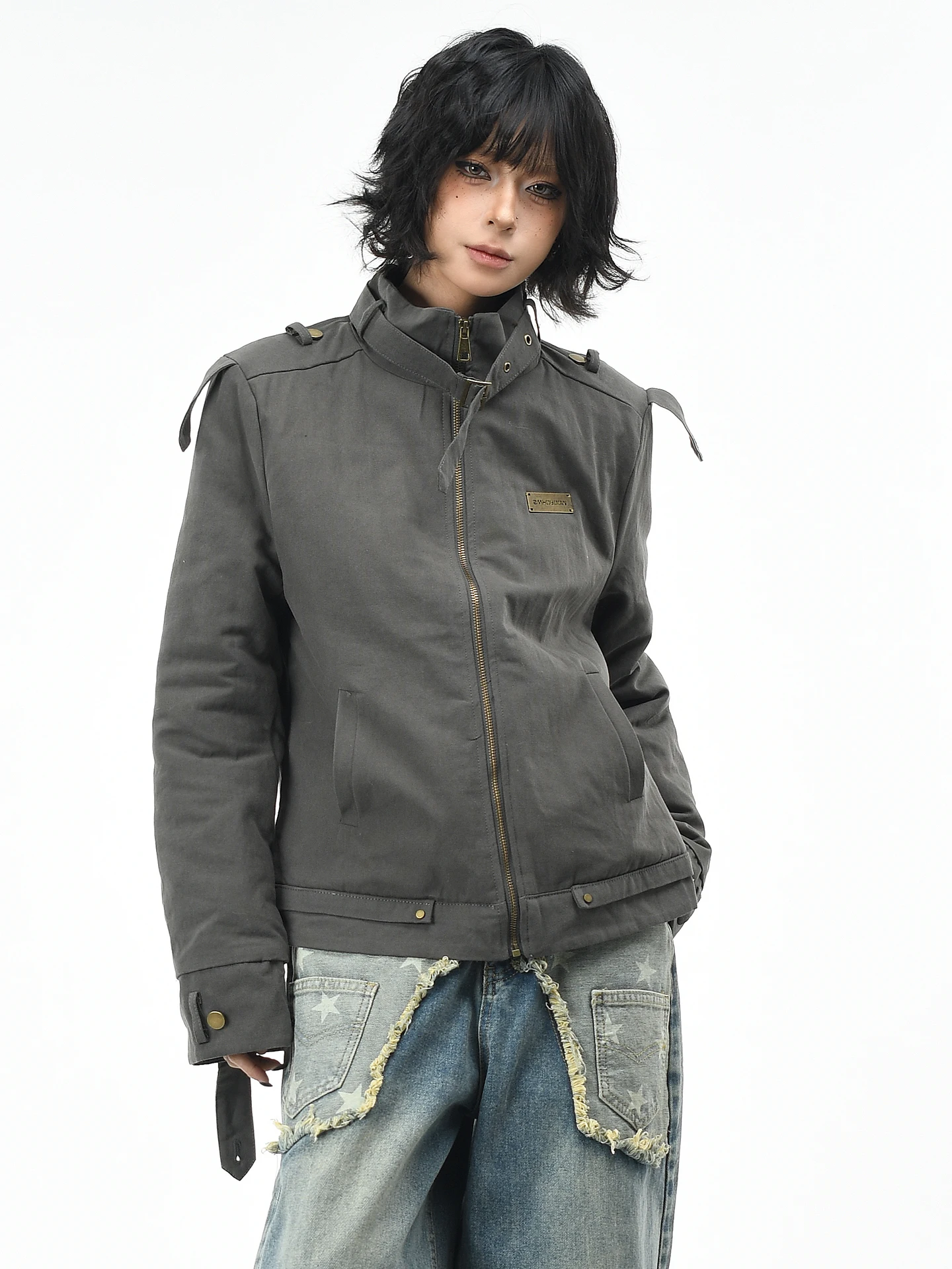 OV Original American Retro Stand Collar Workwear Cotton Jaet Women Winter ort Warm Motorcycle Sle Faionable Cotton Cl...
OV Original American Retro Stand Collar Workwear Cotton Jaet Women Winter ort Warm Motorcycle Sle Faionable Cotton Cl...