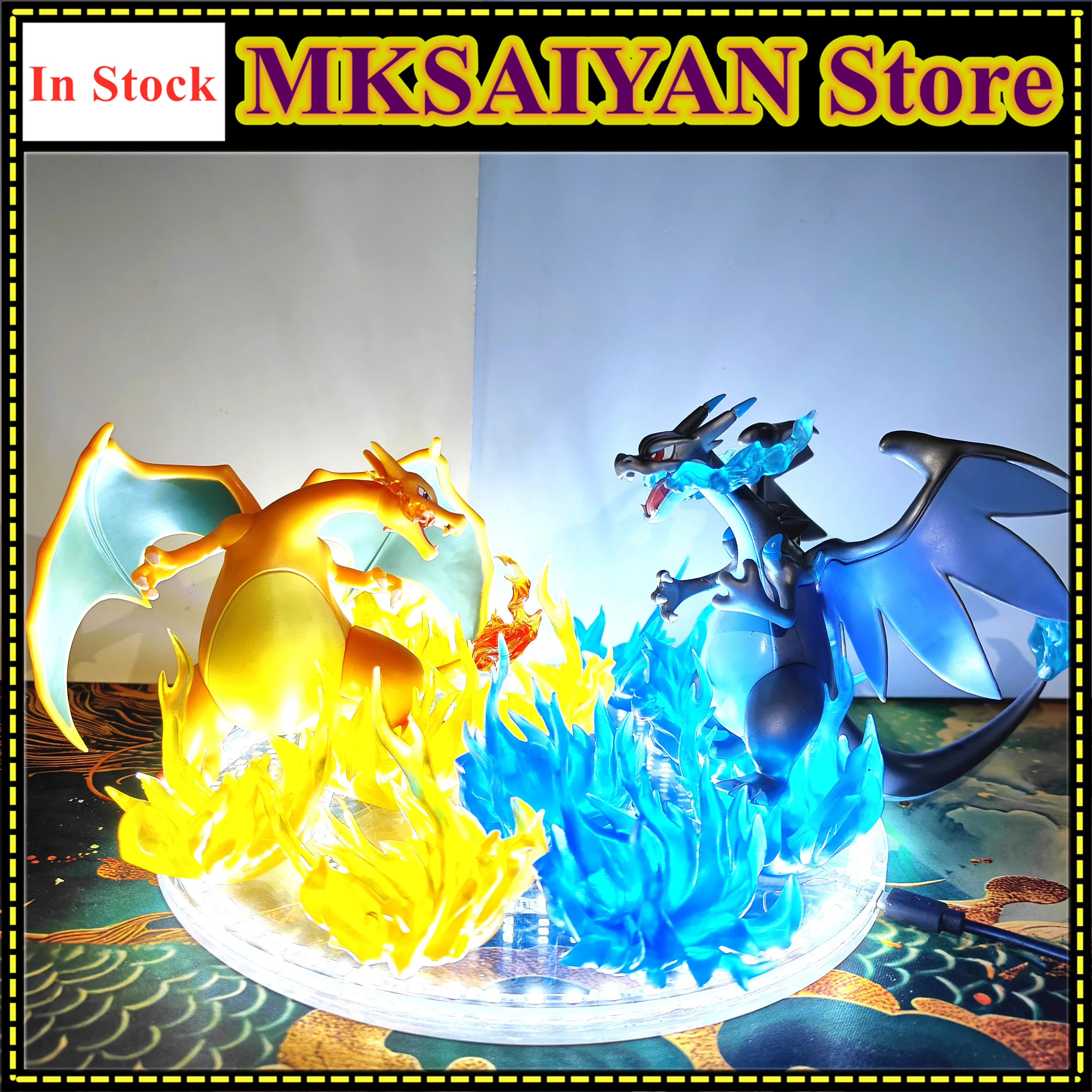 Pokemon Anime Figure Mega Charizard Dracaufeu Glurak VS DIY Effects Light Pocket Monster Action Figurine Toys PVC Model
Pokemon Anime Figure Mega Charizard Dracaufeu Glurak VS DIY Effects Light Pocket Monster Action Figurine Toys PVC Model