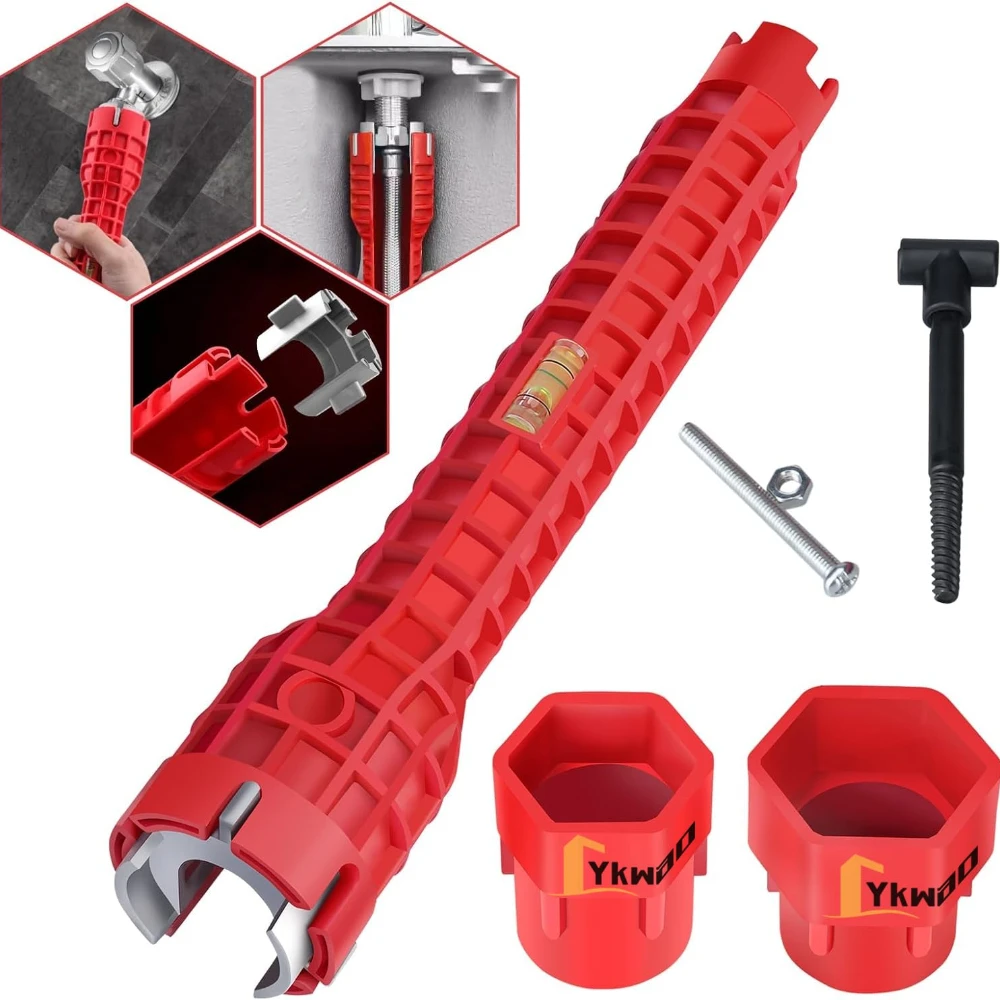 Многофункциональный ключ для установки смесителя 14 в 1, сантехнический инструмент, гаечный ключ для водопроводных труб для кухни, ванной комнаты, ремонт водопроводных труб
Многофункциональный ключ для установки смесителя 14 в 1, сантехнический инструмент, гаечный ключ для водопроводных труб для кухни, ванной комнаты, ремонт водопроводных труб