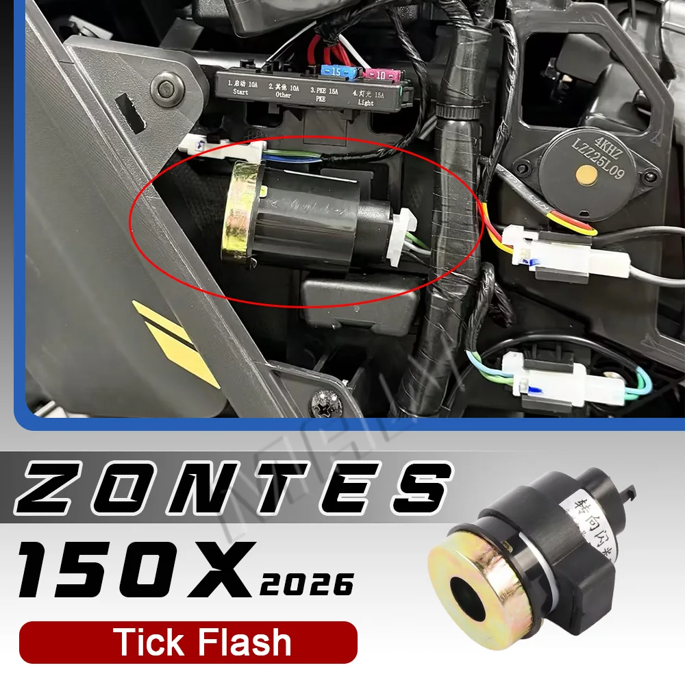 Tick-tock flasher, turn signal, horseshoe sound buzzer for ZONTES 150X
Tick-tock flasher, turn signal, horseshoe sound buzzer for ZONTES 150X