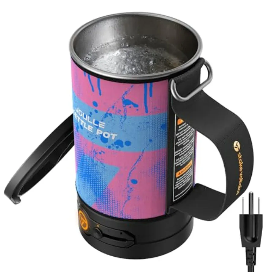 Portable Electric Water Boiler for Coffee Tea 304 Stainless Steel 500W Fast Boiling with Auto Shut-Off Camping Travel Essential
Portable Electric Water Boiler for Coffee Tea 304 Stainless Steel 500W Fast Boiling with Auto Shut-Off Camping Travel Essential