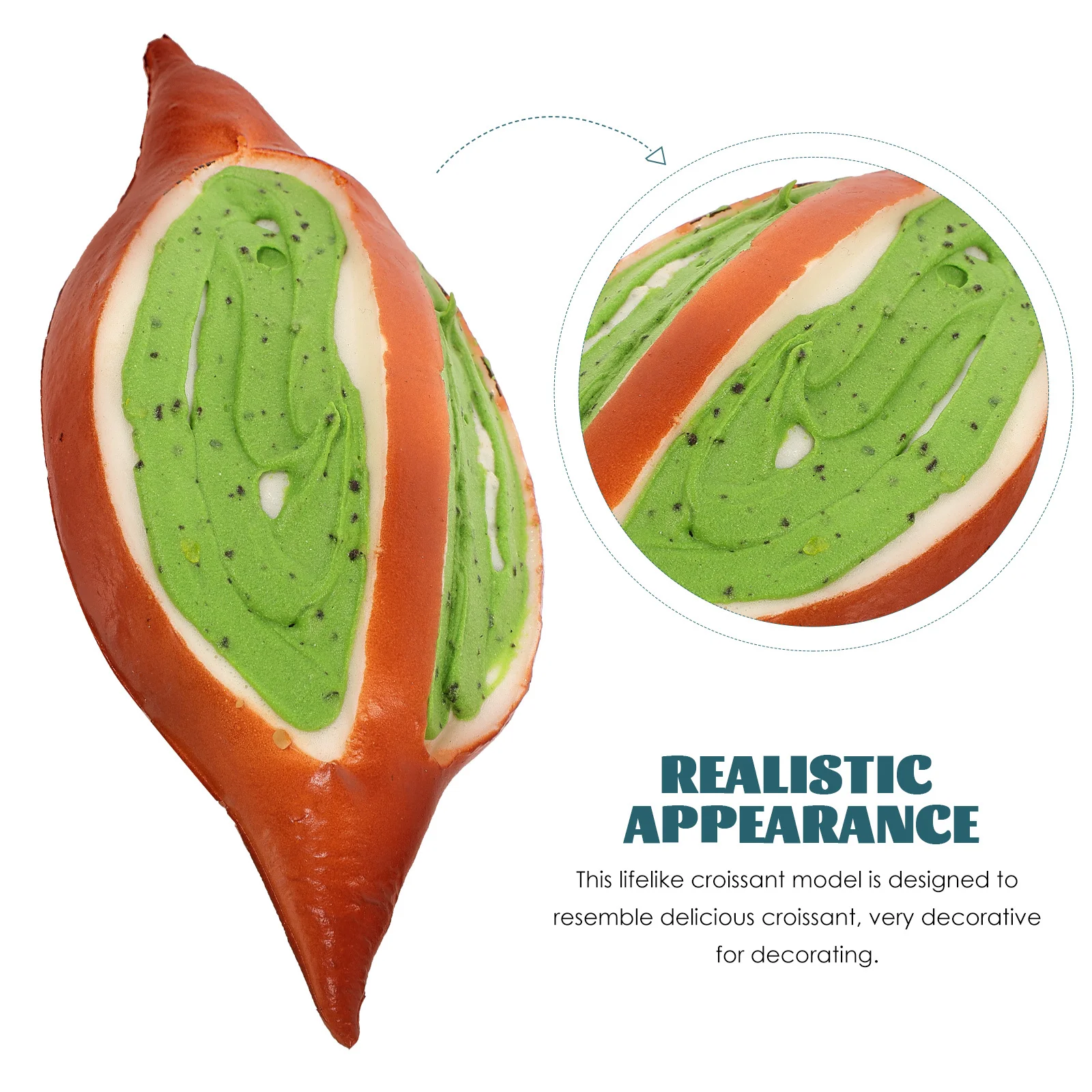 Artificial Croissant Decoration Realistic PU Simulation Bread Home Kitchen Display Photo Prop Artificial Croissant Prop
Artificial Croissant Decoration Realistic PU Simulation Bread Home Kitchen Display Photo Prop Artificial Croissant Prop