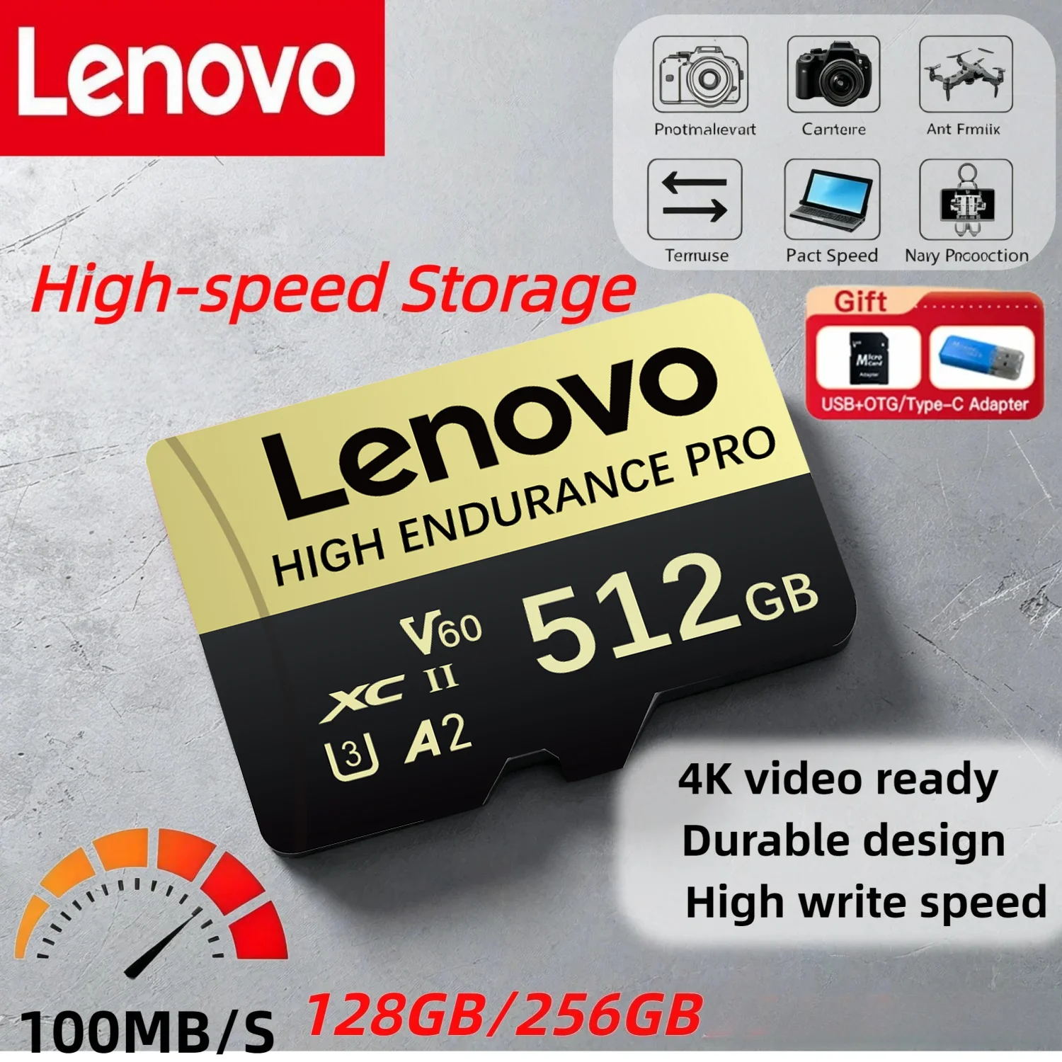 Lenovo Mini SD Card 256GB 512GB Memory Cards 64GB 128GB Class10 Flash Drive Micro TF SD Card cartao de memoria for Smartphone
Lenovo Mini SD Card 256GB 512GB Memory Cards 64GB 128GB Class10 Flash Drive Micro TF SD Card cartao de memoria for Smartphone