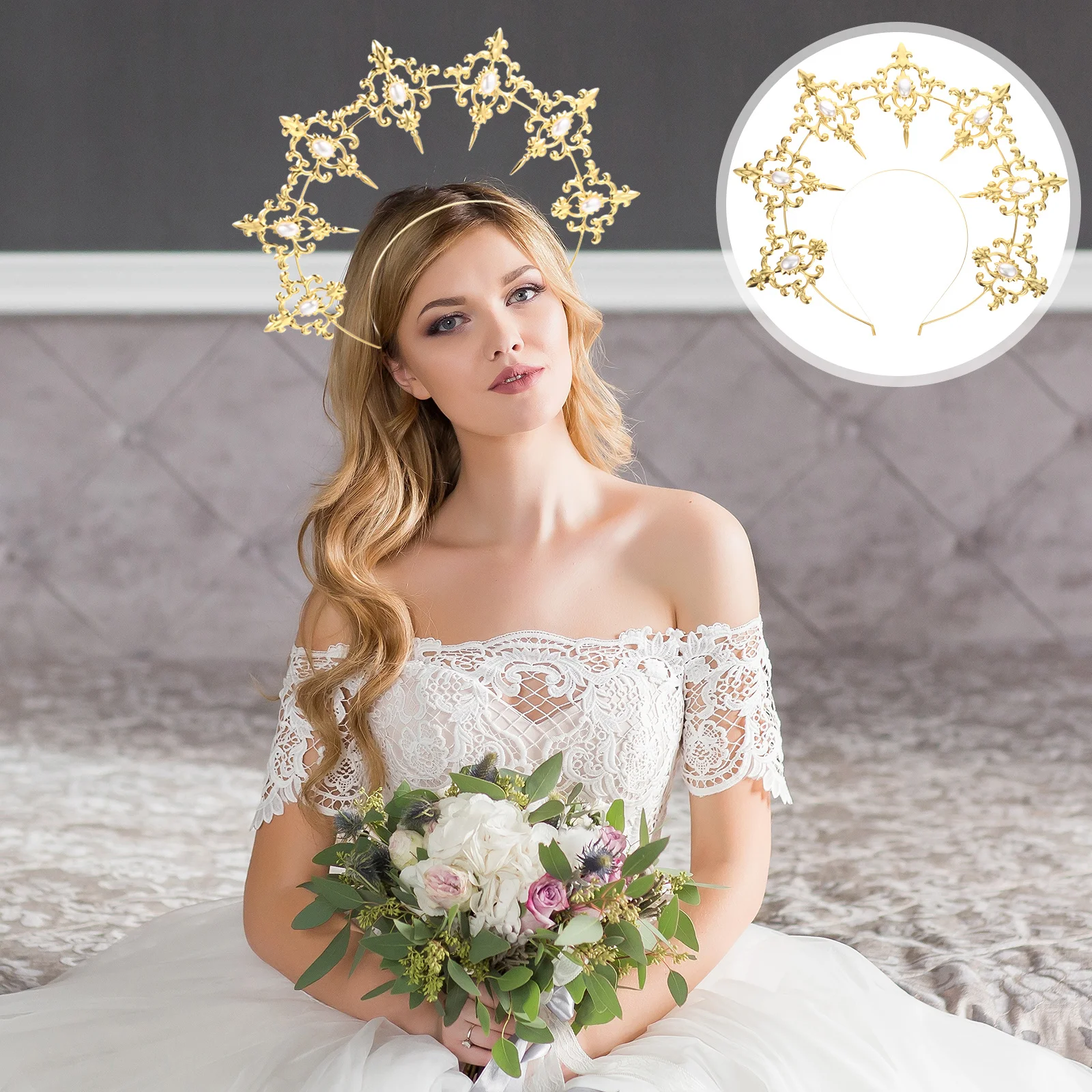 1Pcs Golden Hairband Retro Iron Headband Decorative Hair Hoop Elegant Wedding Bridal Headdress Party Hair Accessory
1Pcs Golden Hairband Retro Iron Headband Decorative Hair Hoop Elegant Wedding Bridal Headdress Party Hair Accessory