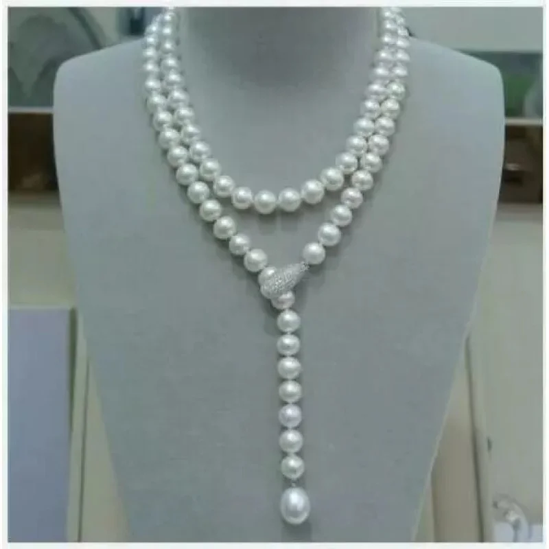 Великолепное ожерелье из натурального белого жемчуга Южных морей AAA 9-10 мм, 40 дюймов + кулон 925S
Великолепное ожерелье из натурального белого жемчуга Южных морей AAA 9-10 мм, 40 дюймов + кулон 925S
