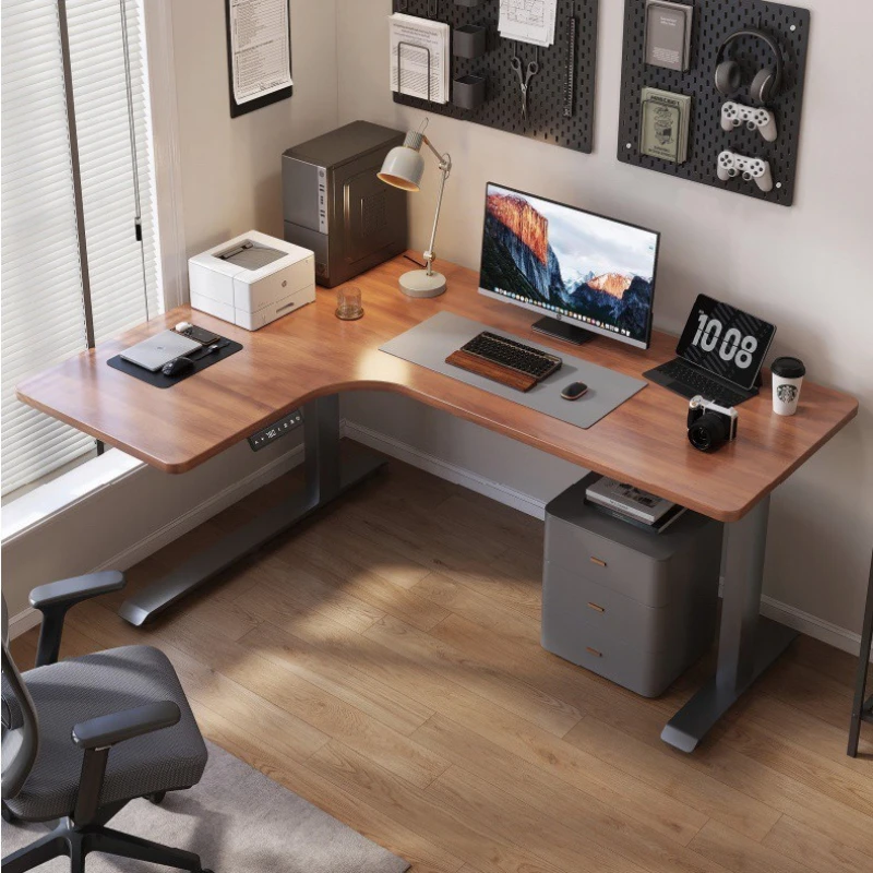 Customized corner electric lift table solid wood book e-sports L-type electric lift
Customized corner electric lift table solid wood book e-sports L-type electric lift