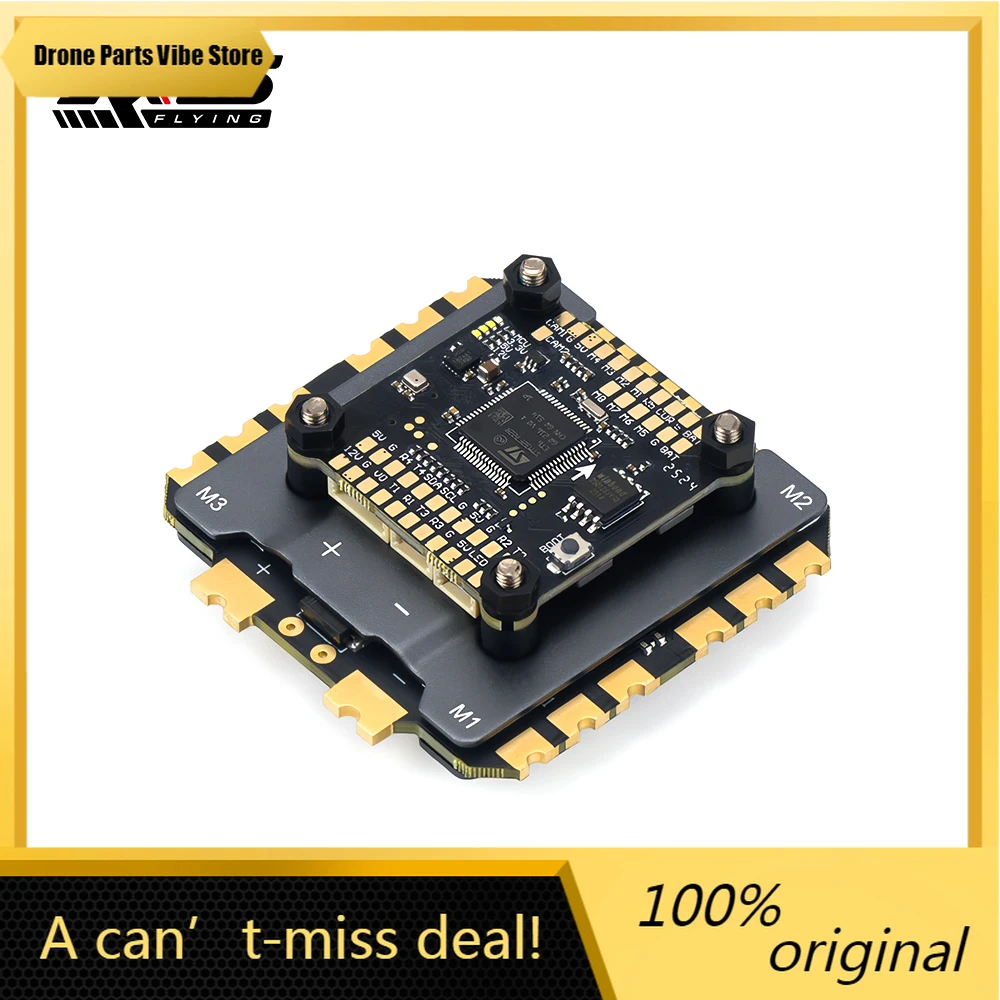 Полетный контроллер FyAxisflying Argus ECO Stack 80A 8/32 бит ESC 8S и F722 STM32 для 13-дюймовых FPV дронов, запчасть для сборки
Полетный контроллер FyAxisflying Argus ECO Stack 80A 8/32 бит ESC 8S и F722 STM32 для 13-дюймовых FPV дронов, запчасть для сборки