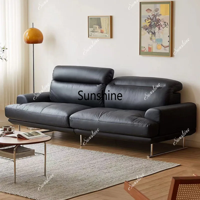 Retro-style leather sofa, light luxury, large living room, high backrest, in-line, can be customized
Retro-style leather sofa, light luxury, large living room, high backrest, in-line, can be customized