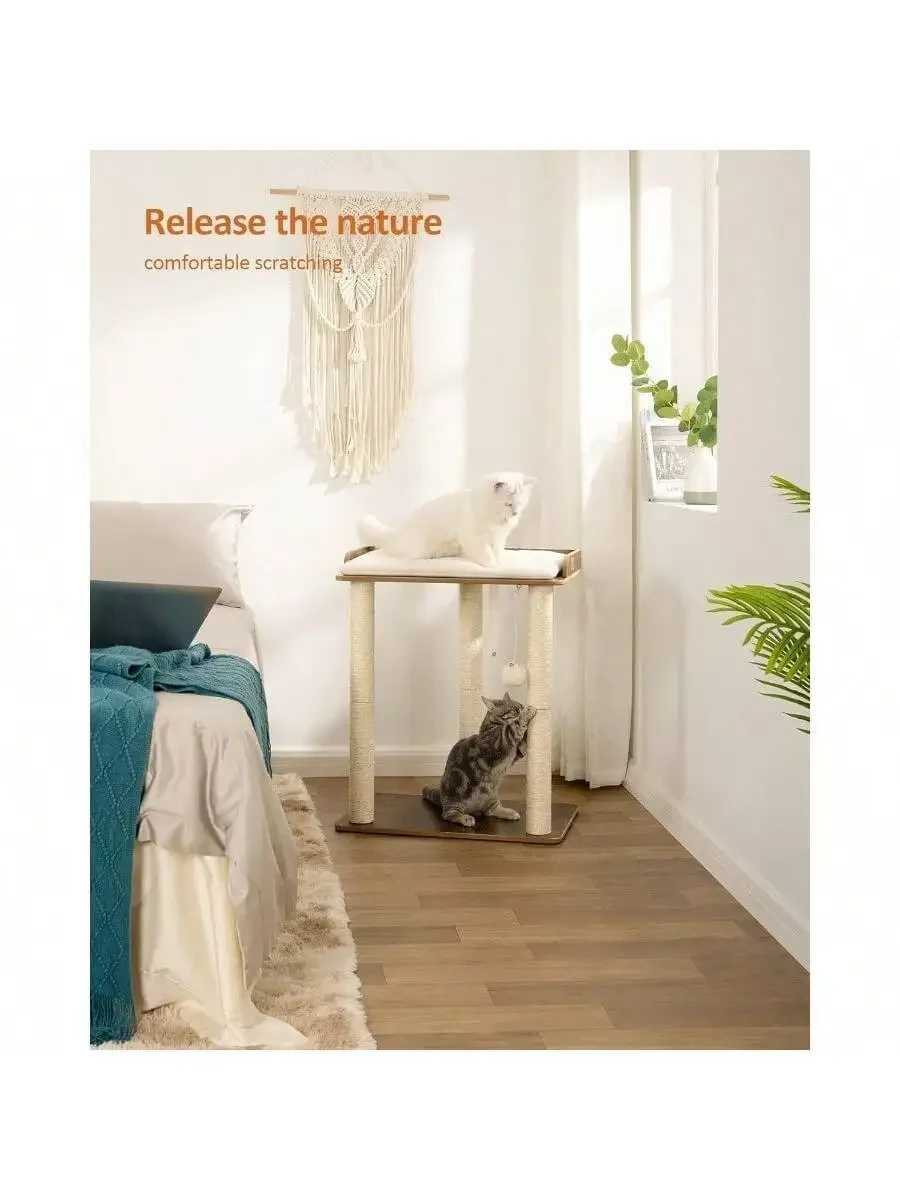 Large Cat Tree Tower With 22x15.7 Inch Platform And Three 23.6 Inch Sisal Scratching Posts Rustic Brown
Large Cat Tree Tower With 22x15.7 Inch Platform And Three 23.6 Inch Sisal Scratching Posts Rustic Brown