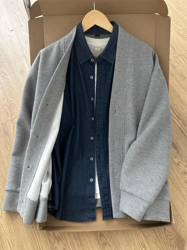 Мужской вязаный кардиган с V-образным вырезом, осенний, премиум-класса, теплый, свободного кроя, повседневный, в стиле кэжуал
Мужской вязаный кардиган с V-образным вырезом, осенний, премиум-класса, теплый, свободного кроя, повседневный, в стиле кэжуал