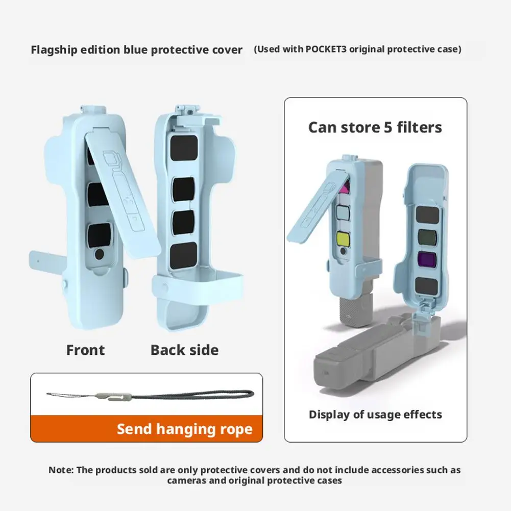 for dji Pocket 3 Magnetic Flip Cover Built-in 5 Filter Slots Anti-Scratch Shell Portable Shock-proof Protection With Lanya U6K9
for dji Pocket 3 Magnetic Flip Cover Built-in 5 Filter Slots Anti-Scratch Shell Portable Shock-proof Protection With Lanya U6K9