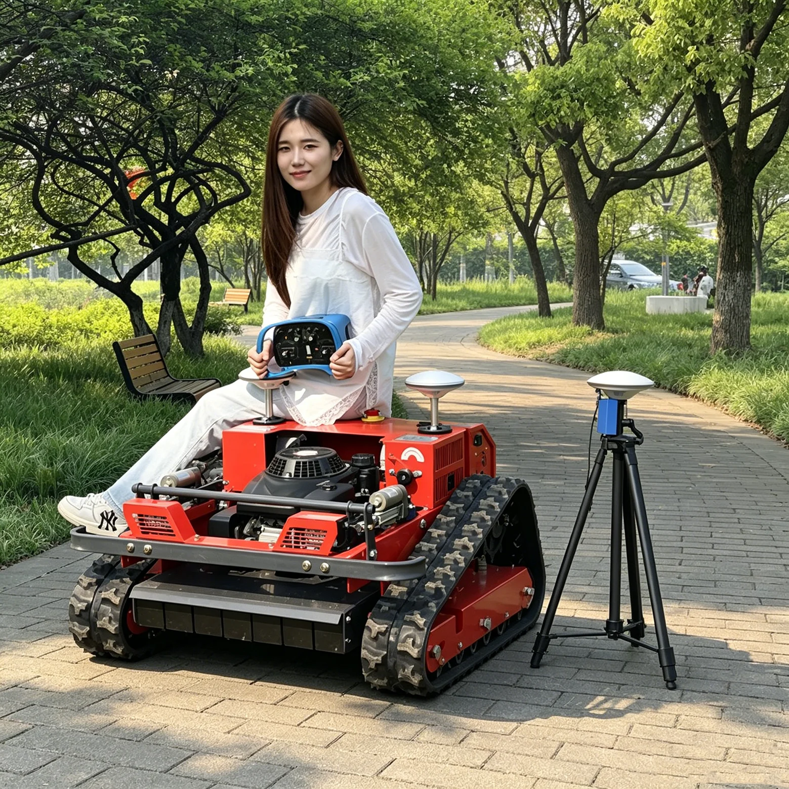 Customized automatic electric zero rotation lawn mower remote control cordless robot lawn power engine orchard lawn mower
Customized automatic electric zero rotation lawn mower remote control cordless robot lawn power engine orchard lawn mower