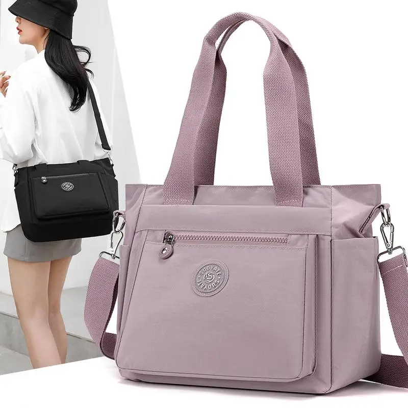 Большая нейлоновая сумка-тоут на одно плечо, повседневная модная сумка для мам, женская универсальная сумка, сумка для поездок на работу
Большая нейлоновая сумка-тоут на одно плечо, повседневная модная сумка для мам, женская универсальная сумка, сумка для поездок на работу