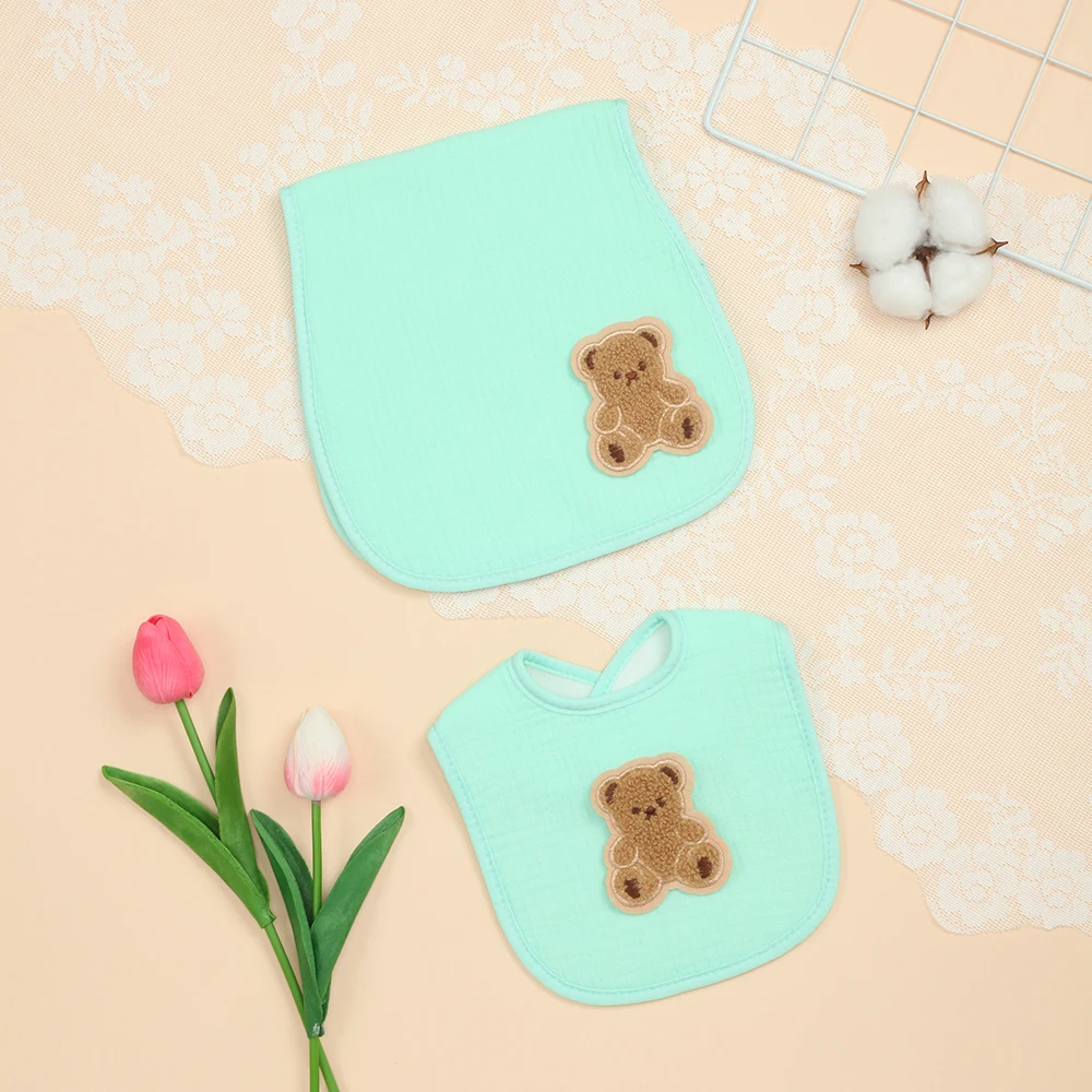 Baby Burp Cloths and Baby Bib, Set Include Solid Burping Rags and Newborn Bib, Soft Cotton, Comfortable and Gentle(Lake Green)
Baby Burp Cloths and Baby Bib, Set Include Solid Burping Rags and Newborn Bib, Soft Cotton, Comfortable and Gentle(Lake Green)