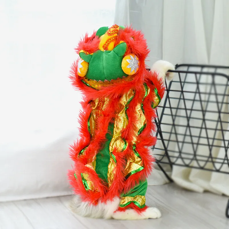 Funny and Mischievous Cat Costumes for Lion Dance Red Festive New Year Pet Clothing pet accessories
Funny and Mischievous Cat Costumes for Lion Dance Red Festive New Year Pet Clothing pet accessories