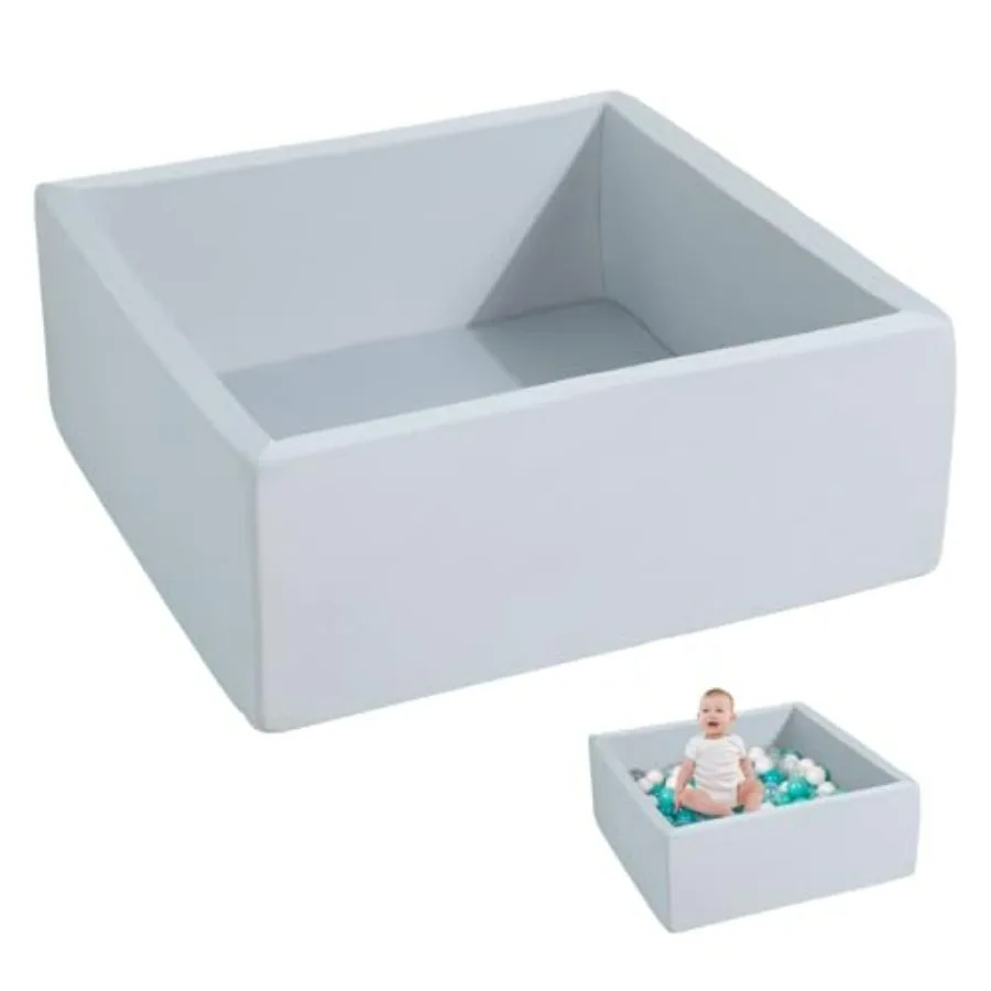 Квадратный бассейн из поролоновых шариков для малышей, мягкая игровая площадка, светло-серый, идеальный подарок для детского бассейна
Квадратный бассейн из поролоновых шариков для малышей, мягкая игровая площадка, светло-серый, идеальный подарок для детского бассейна