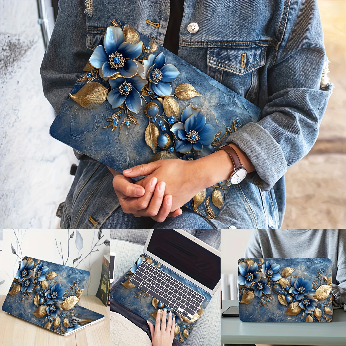 2 Elegant Floral Pattern Laptop Stickers - Scratch Resistant Durable Paint Art, Durable Laptop Skin,
2 Elegant Floral Pattern Laptop Stickers - Scratch Resistant Durable Paint Art, Durable Laptop Skin,