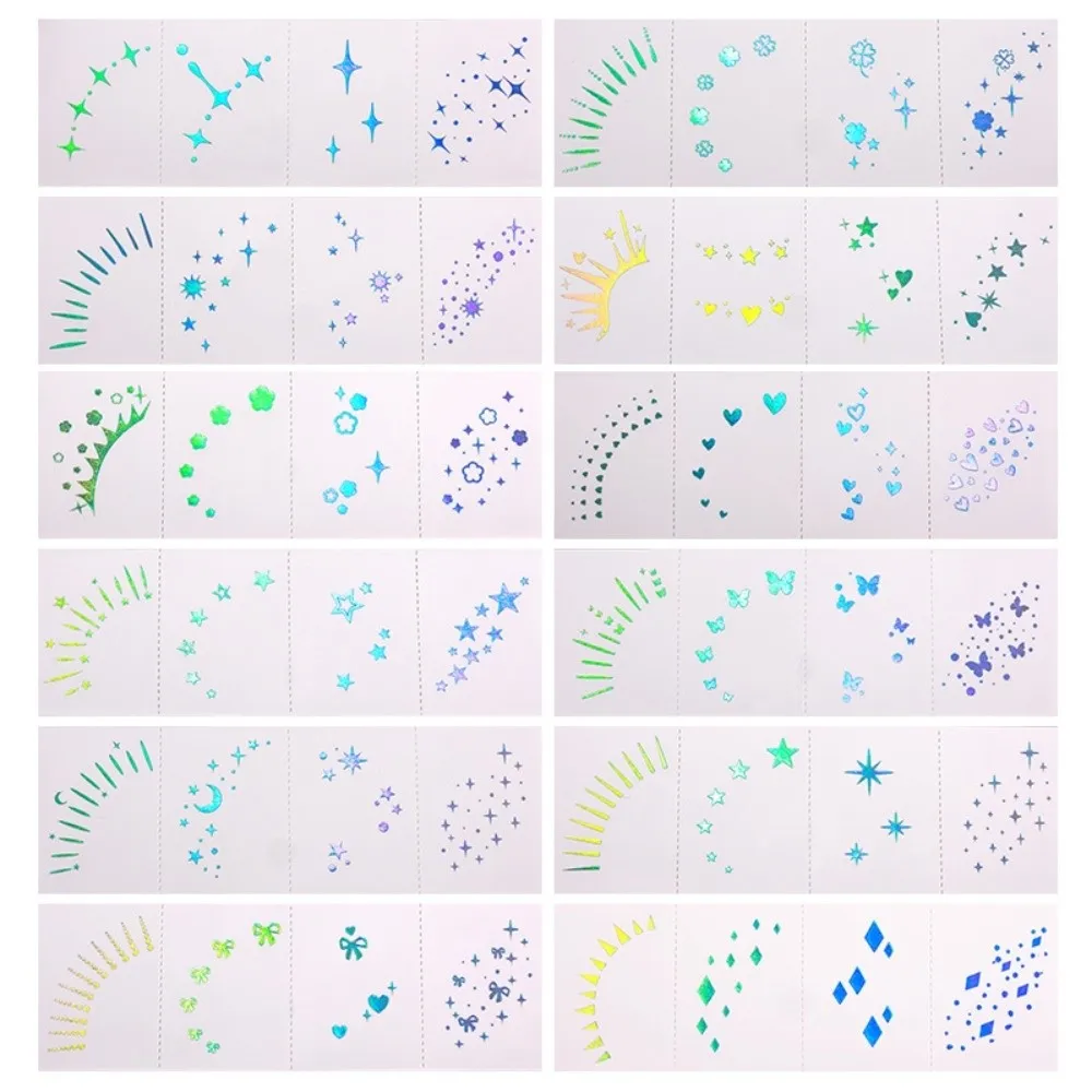12pcs Waterproof Glitter Freckles Face Tattoo Facial Art Long Lasting Face Temporary Tattoos Laser Color Disposable
12pcs Waterproof Glitter Freckles Face Tattoo Facial Art Long Lasting Face Temporary Tattoos Laser Color Disposable