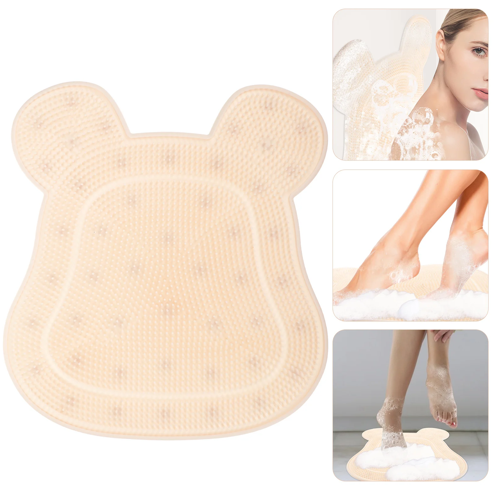 Silicone Shower Foot Scrubber Wall Mounted Back Scrubber Massage Pad Bathing Feet Exfoliating Mat Suction Cups Non-Slip Bath
Silicone Shower Foot Scrubber Wall Mounted Back Scrubber Massage Pad Bathing Feet Exfoliating Mat Suction Cups Non-Slip Bath