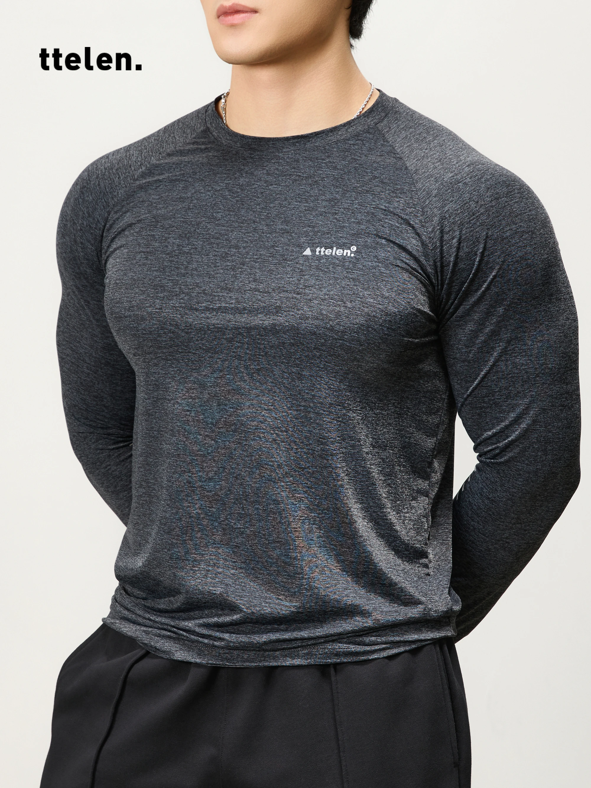 Мужская футболка TTelen с длинным рукавом, быстросохнущая, дышащая, эластичная, облегающая, спортивная, с круглым вырезом, повседневный топ
Мужская футболка TTelen с длинным рукавом, быстросохнущая, дышащая, эластичная, облегающая, спортивная, с круглым вырезом, повседневный топ