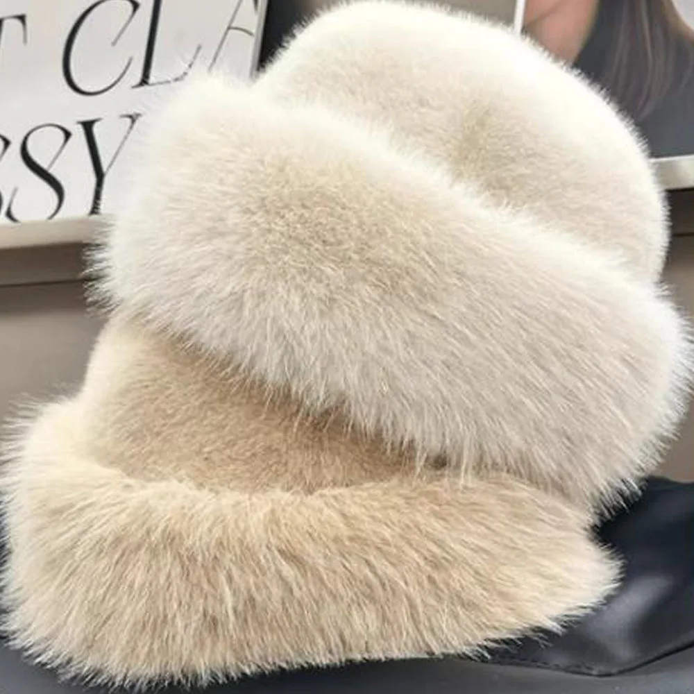 Fashion Plush Mongolian Hat Thick Fluffy Fur Ear Protection Fisherman Hats for Women Autumn and Winter Skiing Riding Warm Caps
Fashion Plush Mongolian Hat Thick Fluffy Fur Ear Protection Fisherman Hats for Women Autumn and Winter Skiing Riding Warm Caps