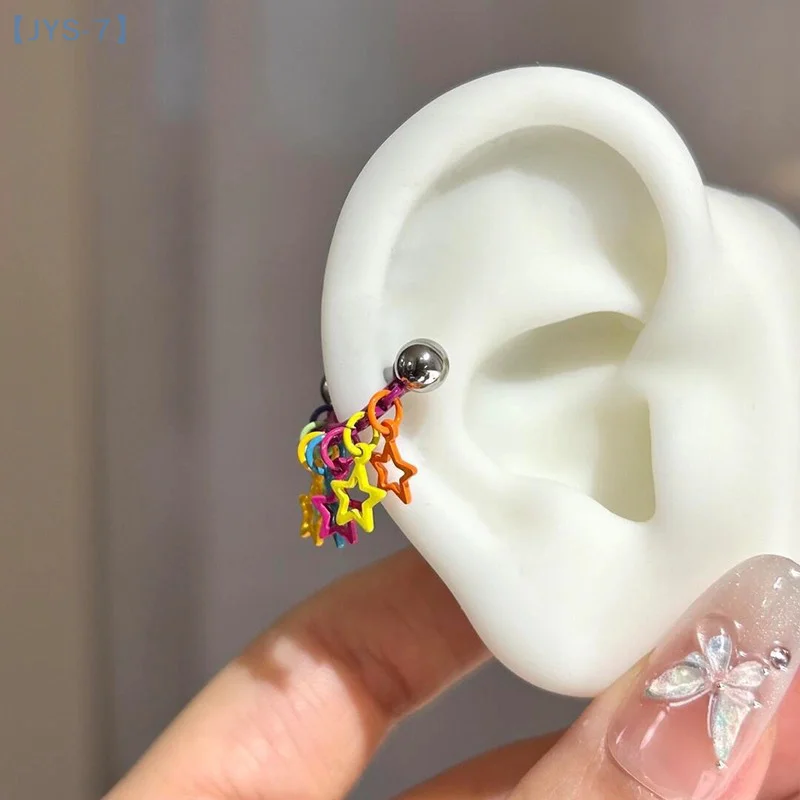 Dopamine Star Tassel Colored Ear Bone Nail For Women New Fashion Allergy Prevention Jewelry Gifts
Dopamine Star Tassel Colored Ear Bone Nail For Women New Fashion Allergy Prevention Jewelry Gifts