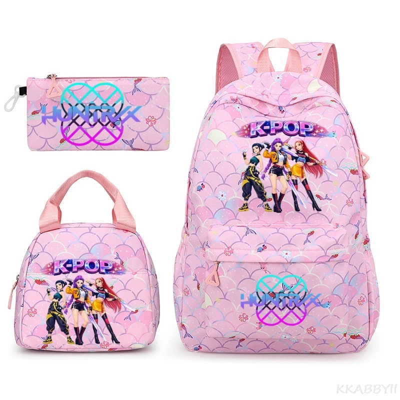 Рюкзаки KPop Demon Hunters, наборы из 3 предметов, Rumi Mira Zoey HUNTR/X Saja, школьные сумки для мальчиков, модные унисекс-рюкзаки для студентов, легкие рюкзаки Mochilas
Рюкзаки KPop Demon Hunters, наборы из 3 предметов, Rumi Mira Zoey HUNTR/X Saja, школьные сумки для мальчиков, модные унисекс-рюкзаки для студентов, легкие рюкзаки Mochilas