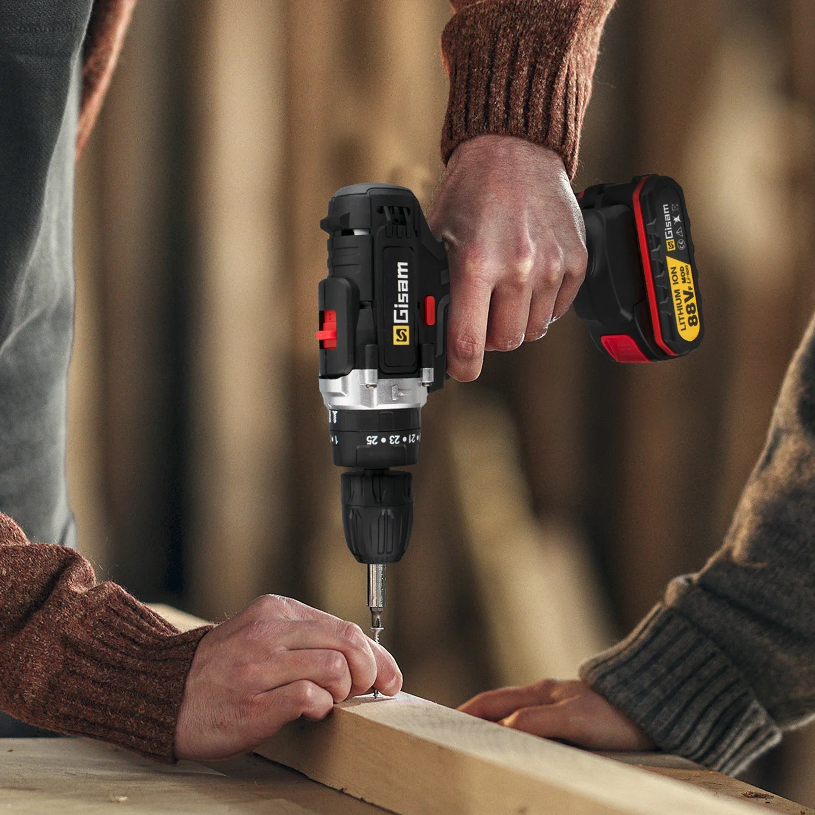 TXF【Reliable】21V Cordless Drill Electric Impact Drill Rechargeable Electric Screwdriver Lithium-Ion Battery 2 Speed DIY Driver P
TXF【Reliable】21V Cordless Drill Electric Impact Drill Rechargeable Electric Screwdriver Lithium-Ion Battery 2 Speed DIY Driver P
