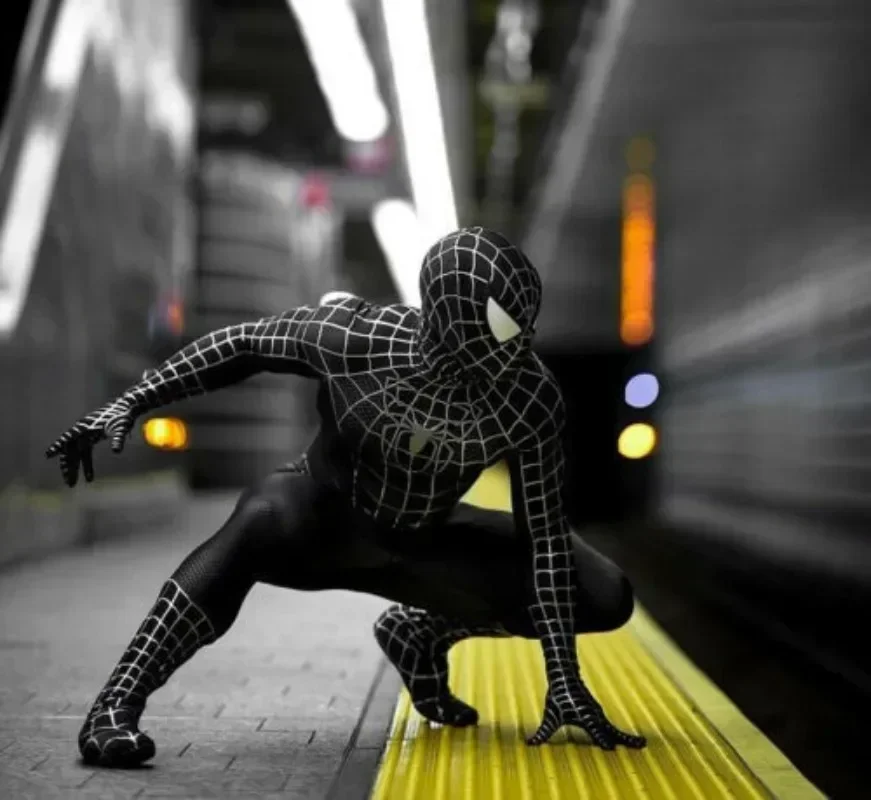 Latest Spiderman Costume Black Remy Adult Superhero Toby Miles Spider Man Cosplay Costume Bodysuit Christmas Men Women Costume
Latest Spiderman Costume Black Remy Adult Superhero Toby Miles Spider Man Cosplay Costume Bodysuit Christmas Men Women Costume