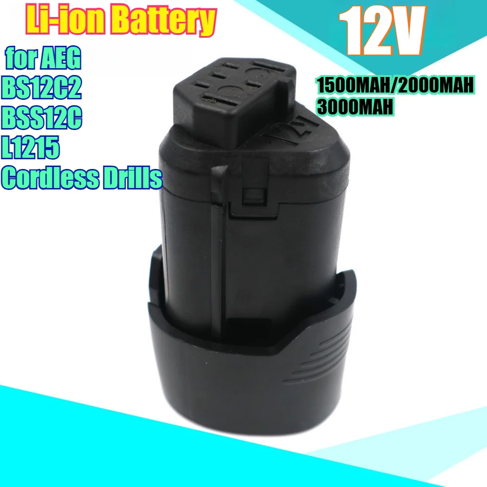 3000mAh 12V Replacement Li-ion Battery for AEG BS12C2/BSS12C/L1215 Cordless Drills High-Capacity Battery with BMS Protection
3000mAh 12V Replacement Li-ion Battery for AEG BS12C2/BSS12C/L1215 Cordless Drills High-Capacity Battery with BMS Protection