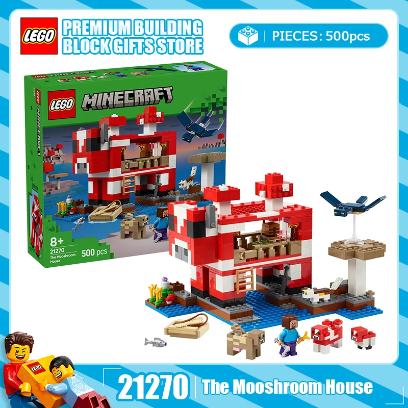 Lego Bricks 21268 21269 21270 21271 Мой мир, серия строительных блоков, игрушки, грибной домик, детские игрушки, подарки
Lego Bricks 21268 21269 21270 21271 Мой мир, серия строительных блоков, игрушки, грибной домик, детские игрушки, подарки